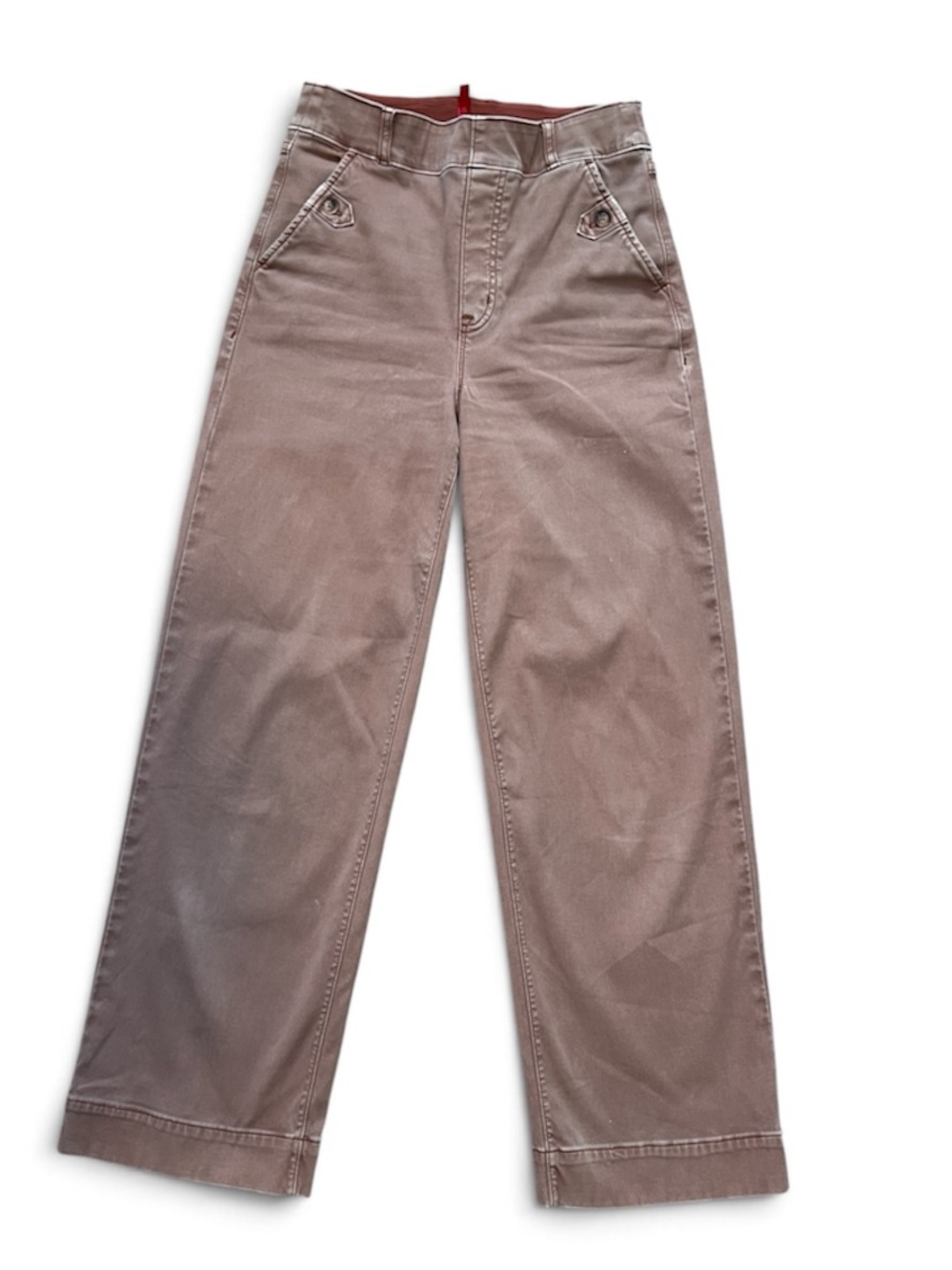 Spanx super smooth chinos, high waist, wide leg, Small